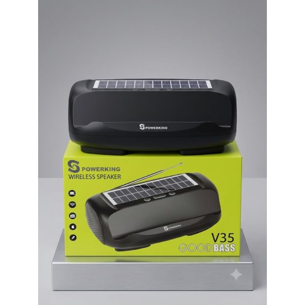 PowerKing V35 Good Bass Solar Wireless Speaker — PowerKing